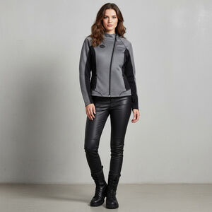 Harley-Davidson® Women's Mid-Layer Soft Shell Jacket, Size M Marled Gray